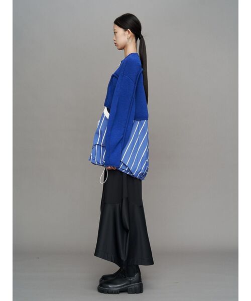 UN3D.（アンスリード）の「CORD LINE SHORT CARDIGAN / コードラインショートカーディガン（カーディガン/ボレロ・レディース・ブラック/グレー/ブルー・FREE）」の11枚目の写真