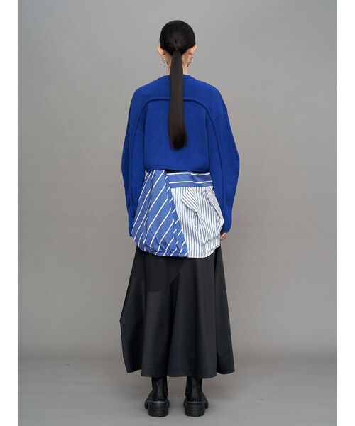 UN3D.（アンスリード）の「CORD LINE SHORT CARDIGAN / コードラインショートカーディガン（カーディガン/ボレロ・レディース・ブラック/グレー/ブルー・FREE）」の12枚目の写真