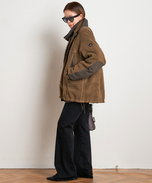 YDOT(ワイドット)の「【YDOT/ワイドット】別注Boa blouson(ブルゾン・レディース・ブラック/ブラウン・FREE)」の7枚目の写真