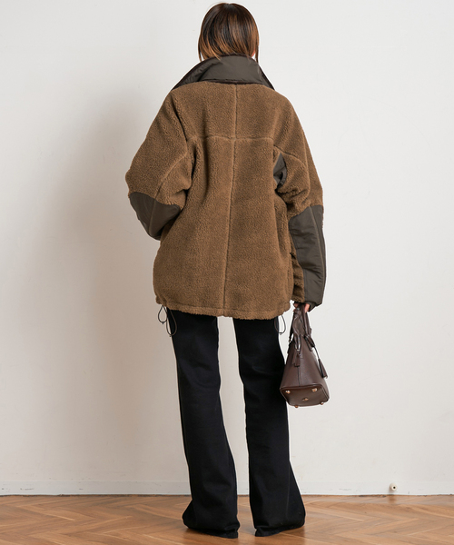 YDOT(ワイドット)の「【YDOT/ワイドット】別注Boa blouson(ブルゾン・レディース・ブラック/ブラウン・FREE)」の8枚目の写真