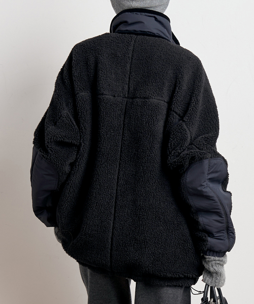 YDOT(ワイドット)の「【YDOT/ワイドット】別注Boa blouson(ブルゾン・レディース・ブラック/ブラウン・FREE)」の10枚目の写真