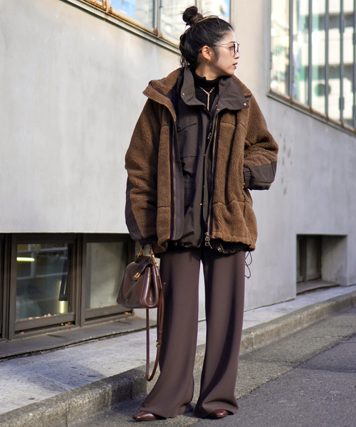YDOT(ワイドット)の「【YDOT/ワイドット】別注Boa blouson(ブルゾン・レディース・ブラック/ブラウン・FREE)」の17枚目の写真