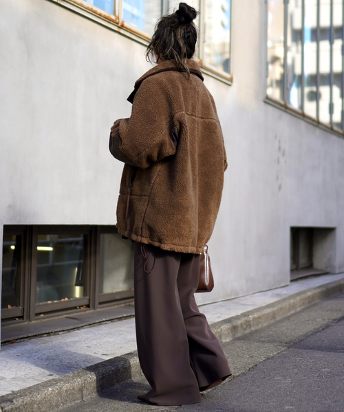 YDOT(ワイドット)の「【YDOT/ワイドット】別注Boa blouson(ブルゾン・レディース・ブラック/ブラウン・FREE)」の18枚目の写真