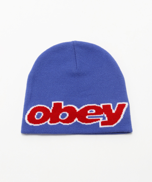 OBEY(オベイ)の「OBEY / オベイ BYRON BEANIE(ニットキャップ/ビーニー・メンズ・ブルー/ブラック/グリーン・FREE)」の1枚目の写真