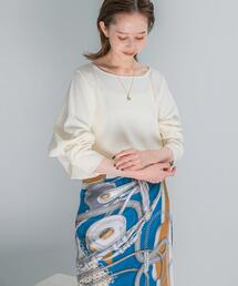 URBAN RESEARCH ROSSO WOMEN | ニットジョーゼットドルマンプルオーバー(シャツ/ブラウス)