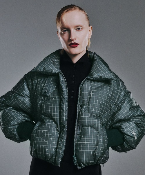 NANGA × Ameri 2WAY WAVE CHECK DOWN COAT（ダウンジャケット/コート