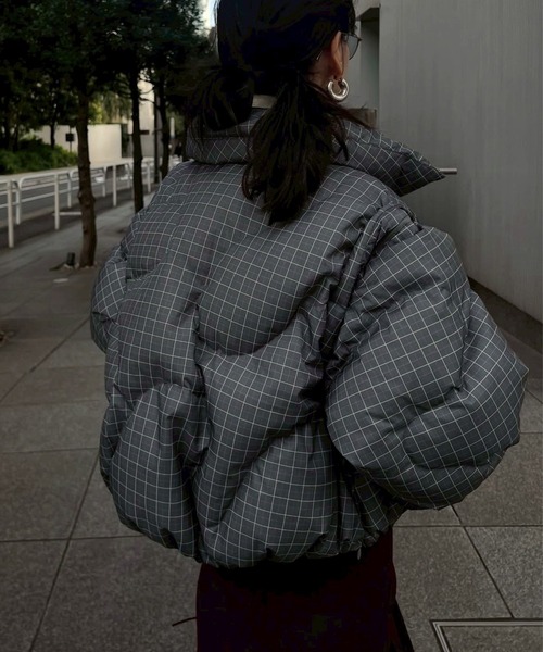 NANGA × Ameri 2WAY WAVE CHECK DOWN COAT（ダウンジャケット/コート