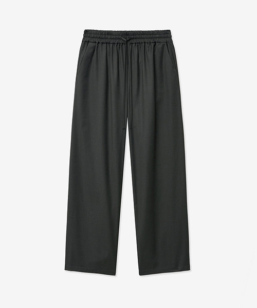 LADY VOLUME（レディーボリューム）の「[ALL-SEASON] BANDING LOOSE WIDE SLACKS_CHARCOAL（スラックス・レディース・その他・SMALL/MEDIUM）」の2枚目の写真