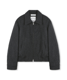 BESLOW（ビースロー）の「WOOL WIDE COLLAR HARRINGTON JACKET MELANGE CHARCOAL（その他アウター）」