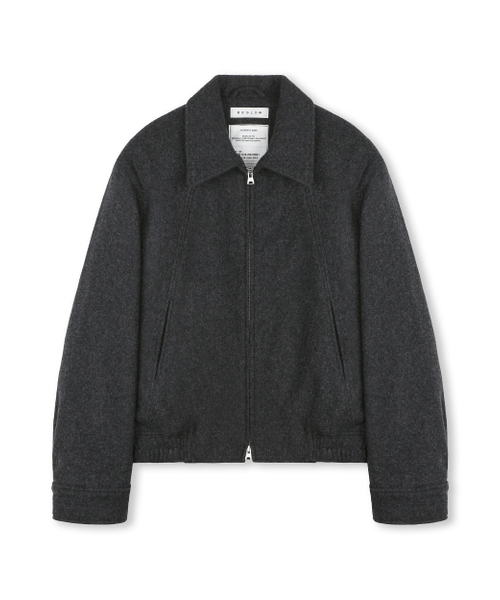 BESLOW(ビースロー)の「WOOL WIDE COLLAR HARRINGTON JACKET MELANGE CHARCOAL(その他アウター・メンズ・その他・LARGE/X-LARGE/SMALL/MEDIUM)」の1枚目の写真