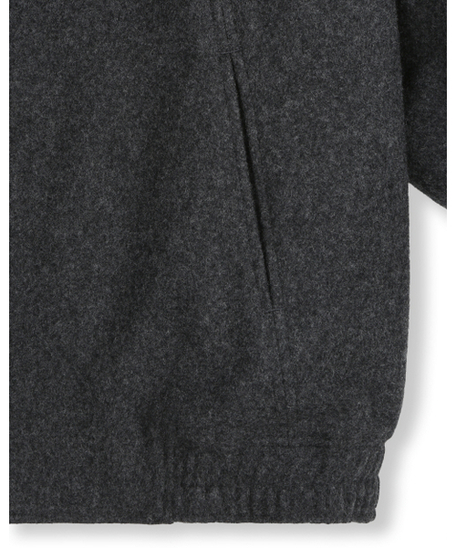 BESLOW(ビースロー)の「WOOL WIDE COLLAR HARRINGTON JACKET MELANGE CHARCOAL(その他アウター・メンズ・その他・LARGE/X-LARGE/SMALL/MEDIUM)」の5枚目の写真