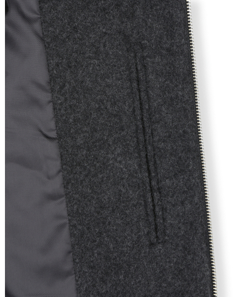 BESLOW(ビースロー)の「WOOL WIDE COLLAR HARRINGTON JACKET MELANGE CHARCOAL(その他アウター・メンズ・その他・LARGE/X-LARGE/SMALL/MEDIUM)」の7枚目の写真