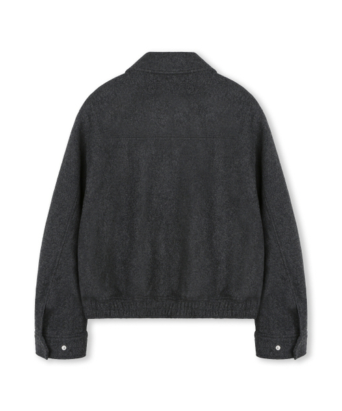 BESLOW(ビースロー)の「WOOL WIDE COLLAR HARRINGTON JACKET MELANGE CHARCOAL(その他アウター・メンズ・その他・LARGE/X-LARGE/SMALL/MEDIUM)」の8枚目の写真
