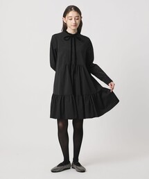 UNITED ARROWS | タフタ ギャザー ティアードワンピース ‐ウォッシャブル‐(ワンピース)