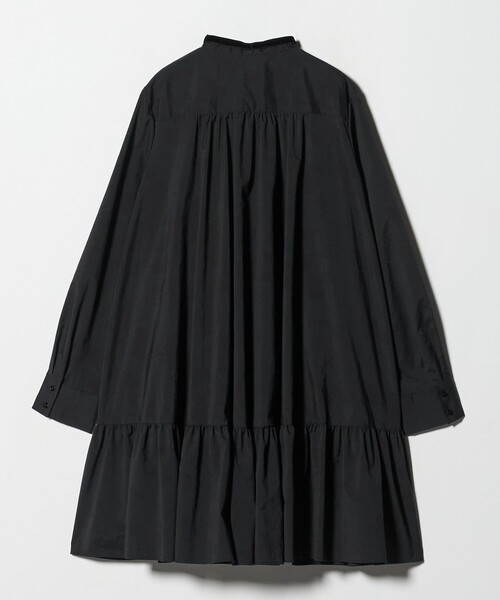 タフタ ギャザー ティアードワンピース ‐ウォッシャブル‐（ワンピース