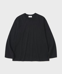 SHIRTER（シャーター）の「FINE COTTON OVERSIZE FIT LS T-SHIRT (BLACK)（Tシャツ/カットソー）」