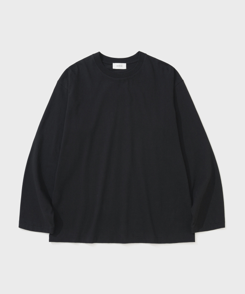 SHIRTER(シャーター)の「FINE COTTON OVERSIZE FIT LS T-SHIRT (BLACK)(Tシャツ/カットソー・メンズ・その他・LARGE/MEDIUM/SMALL)」の1枚目の写真
