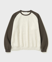 BRUSHED REGLAN SWEATSHIRT (BROWN)
