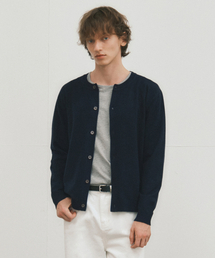 WEDNESDAY OASIS（ウェンズデーオアシス）の「クロップクルーネックニットカーディガン_NAVY(WC25-KN63)（カーディガン/ボレロ）」