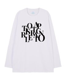 ビッグロゴオーバーサイズロングスリーブTシャツ_ホワイト