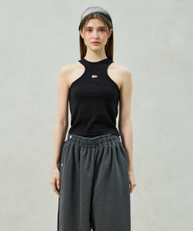POPPY SLEEVELESS TOP / BLACK