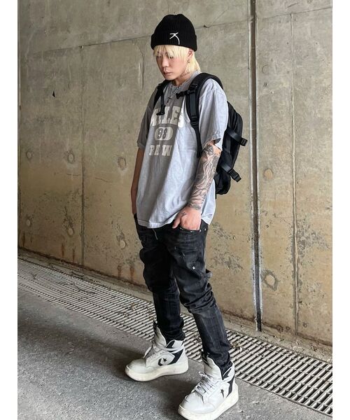 THE MILE（ザマイル）の「MILES 98 RAW CREW [PIGMENT GREY]（Tシャツ/カットソー・メンズ・その他・LARGE/MEDIUM/SMALL/X-LARGE/X-SMALL）」の2枚目の写真