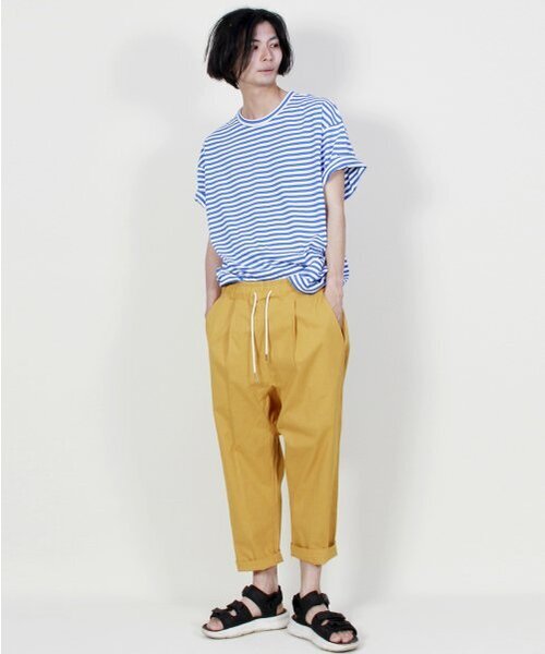 DEMARC(ドゥマーク)の「リネン無地リアルバギーフィットパンツマスタード(その他パンツ・メンズ・その他・MEDIUM/LARGE)」の2枚目の写真