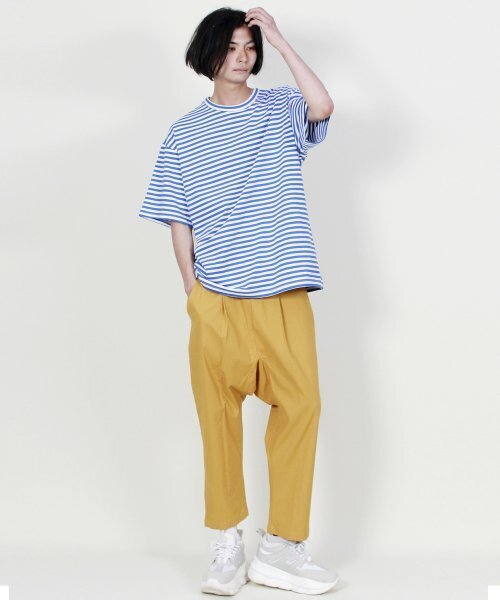 DEMARC(ドゥマーク)の「リネン無地リアルバギーフィットパンツマスタード(その他パンツ・メンズ・その他・MEDIUM/LARGE)」の3枚目の写真