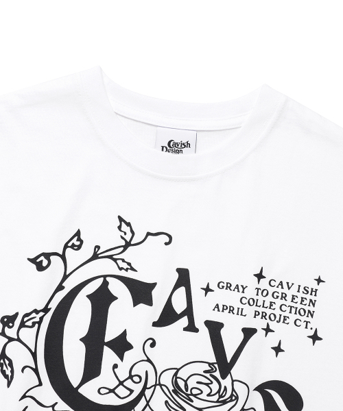 Cavish(カビシ)の「IVY SS TEE WHITE(CV2EMUT521B)(Tシャツ/カットソー・レディース・ホワイト・SMALL/MEDIUM/LARGE/X-LARGE)」の3枚目の写真
