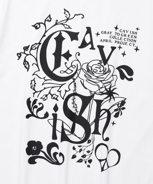 Cavish(カビシ)の「IVY SS TEE WHITE(CV2EMUT521B)(Tシャツ/カットソー・レディース・ホワイト・SMALL/MEDIUM/LARGE/X-LARGE)」の4枚目の写真