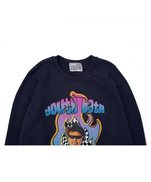 youthbath（ユースバース）の「PUNK BOY RAGLAN SWEAT SHIRT_NAVY（スウェット・レディース・その他・LARGE）」の4枚目の写真