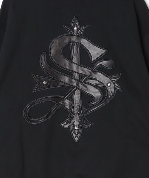 SUPPLIER（サプライヤー）の「A'GEM/9 × .kom 『SUPPLIER/サプライヤー』 Pierced Tribal Cross Zip Hoodie/ピアストライバルクロスジップパーカー（パーカー・メンズ・ブラック/ピンク/グレー・L/M/XL）」の5枚目の写真