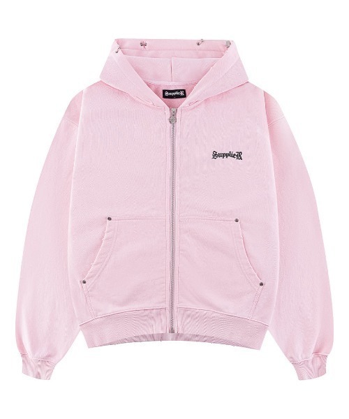A'GEM/9 × .kom 『SUPPLIER/サプライヤー』 Pierced Tribal Cross Zip