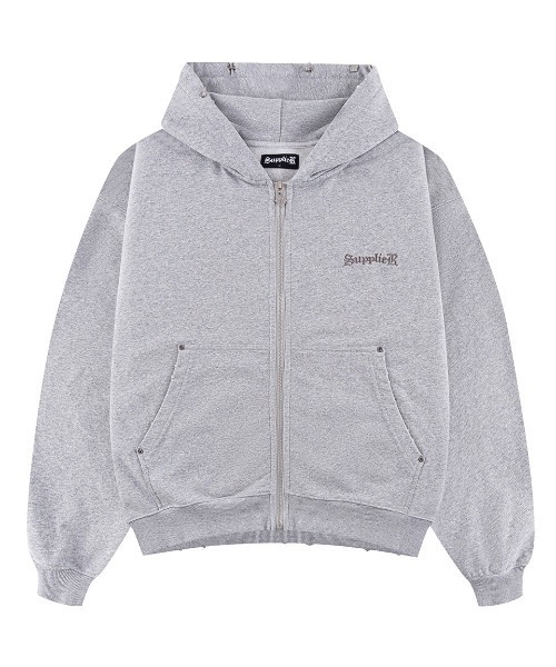 シェリエ　ジップアップパーカー BIG double zip hoodie – shéller / シェリエ