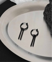 ALWAYS GOOD TIME（オルウェイズグッドタイム）の「スティックバーチャームフープスプリング式イヤリング ２WAY（イヤリング）」