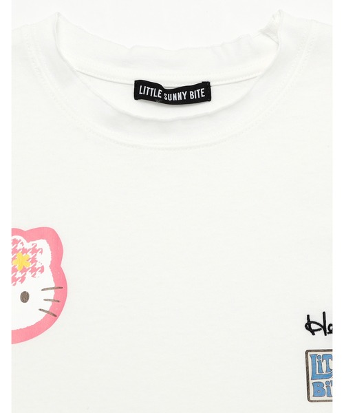 Little sunny bite(リトルサニーバイト)の「【Little Sunny Bite】hello kitty x little sunny bite top(Tシャツ/カットソー・レディース・ホワイト/ピンク・MEDIUM/SMALL)」の4枚目の写真