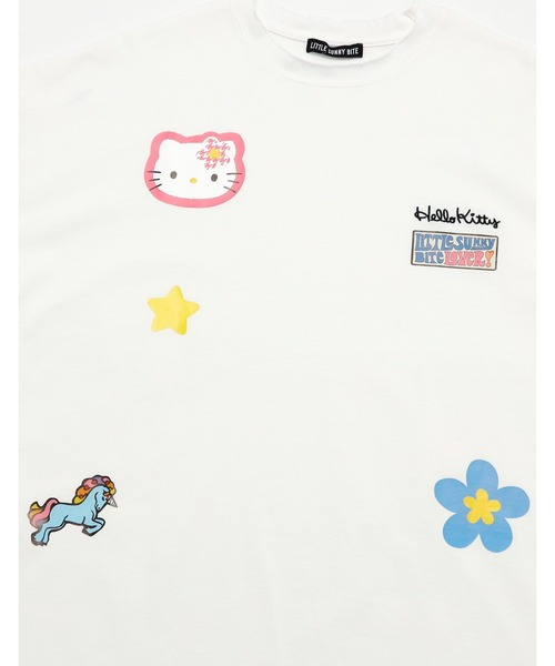 Little sunny bite(リトルサニーバイト)の「【Little Sunny Bite】hello kitty x little sunny bite top(Tシャツ/カットソー・レディース・ホワイト/ピンク・MEDIUM/SMALL)」の5枚目の写真