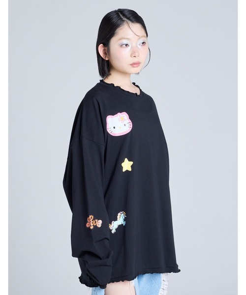Little sunny bite(リトルサニーバイト)の「【Little Sunny Bite】hello kitty x little sunny bite top(Tシャツ/カットソー・レディース・ホワイト/ピンク・MEDIUM/SMALL)」の20枚目の写真