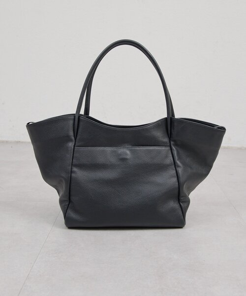 GALLARDAGALANTE（ガリャルダガランテ）の「【2.718】シュリンクレザートート（トートバッグ・レディース・ブラック/グレイッシュベージュ・FREE）」の10枚目の写真