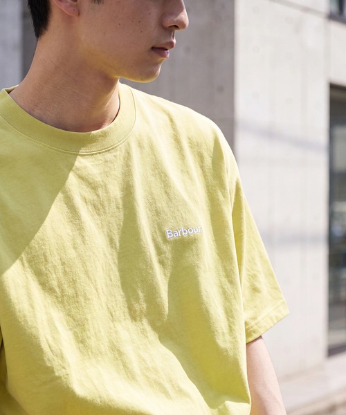 Barbour(バブアー)の「【Barbour】barbour dalton logo os t-shirt(Tシャツ/カットソー・メンズ・オリーブ/ブラック/ホワイト系1/ネイビー/ブルー/ホワイト/グリーン・34/42/40/38/36)」の2枚目の写真