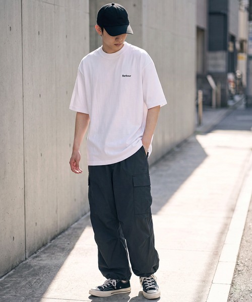 Barbour(バブアー)の「【Barbour】barbour dalton logo os t-shirt(Tシャツ/カットソー・メンズ・オリーブ/ブラック/ホワイト系1/ネイビー/ブルー/ホワイト/グリーン・34/42/40/38/36)」の13枚目の写真