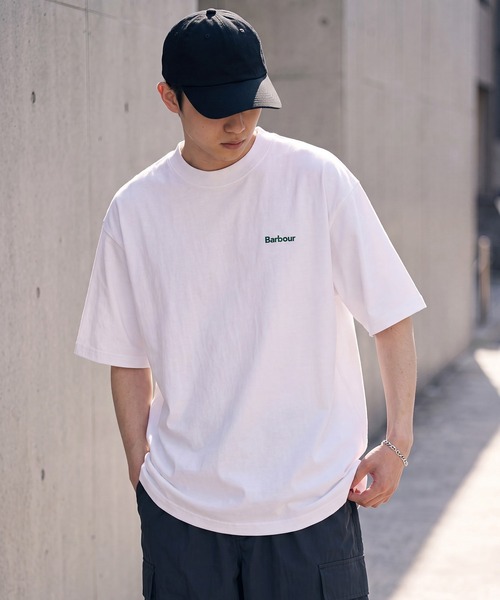 Barbour(バブアー)の「【Barbour】barbour dalton logo os t-shirt(Tシャツ/カットソー・メンズ・オリーブ/ブラック/ホワイト系1/ネイビー/ブルー/ホワイト/グリーン・34/42/40/38/36)」の12枚目の写真