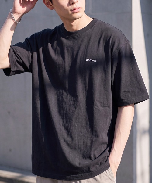 Barbour(バブアー)の「【Barbour】barbour dalton logo os t-shirt(Tシャツ/カットソー・メンズ・オリーブ/ブラック/ホワイト系1/ネイビー/ブルー/ホワイト/グリーン・34/42/40/38/36)」の18枚目の写真
