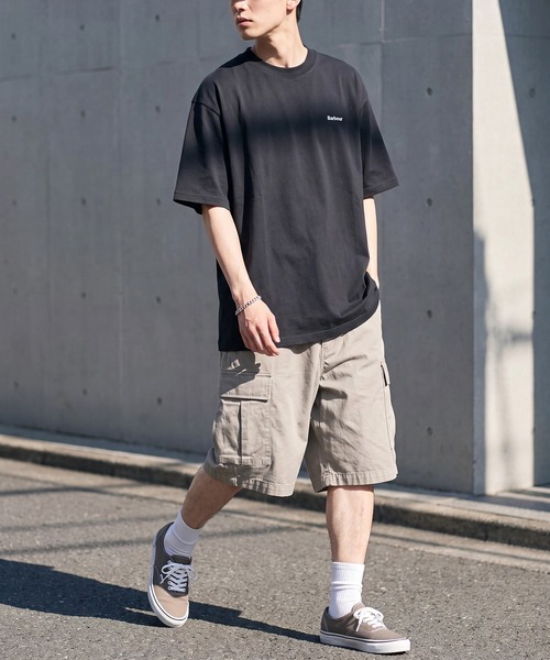 Barbour(バブアー)の「【Barbour】barbour dalton logo os t-shirt(Tシャツ/カットソー・メンズ・オリーブ/ブラック/ホワイト系1/ネイビー/ブルー/ホワイト/グリーン・34/42/40/38/36)」の20枚目の写真