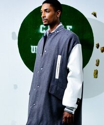 COME（シーオーエムイー）の「[UNISEX] Reversible Wool-Blend Varsity Coat (Grey)（スタジャン）」