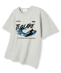 リサーフィン オーバーサイズ 半袖Tシャツ オートミール