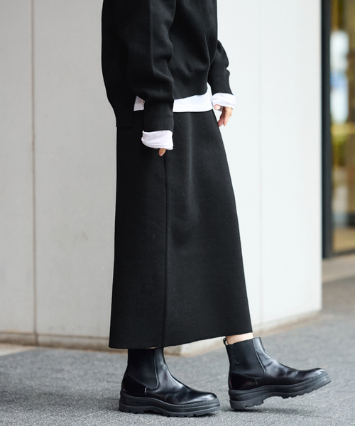 FRAMeWORK（フレームワーク）の「≪追加≫ダブルジャガードストレートスカート（スカート・レディース・ブラック/ホワイト/ベージュ・36/38/40）」の7枚目の写真