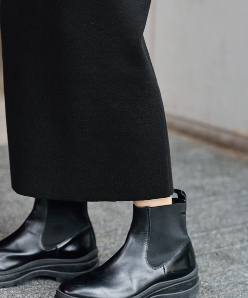 FRAMeWORK（フレームワーク）の「≪追加≫ダブルジャガードストレートスカート（スカート・レディース・ブラック/ホワイト/ベージュ・36/38/40）」の5枚目の写真