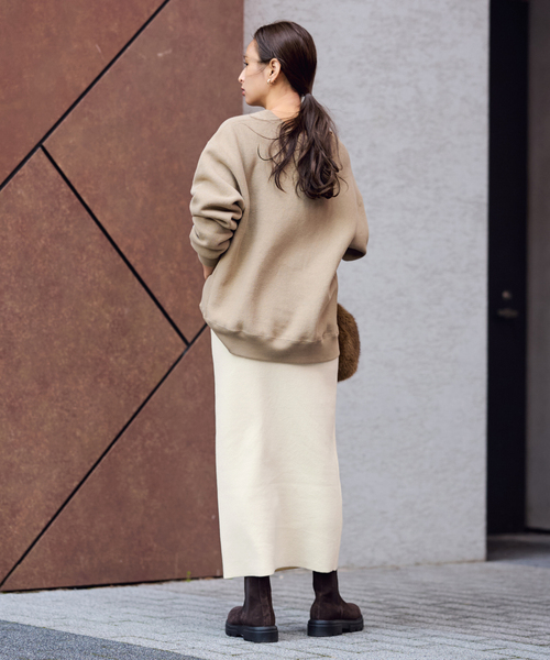 FRAMeWORK（フレームワーク）の「≪追加≫ダブルジャガードストレートスカート（スカート・レディース・ブラック/ホワイト/ベージュ・36/38/40）」の16枚目の写真