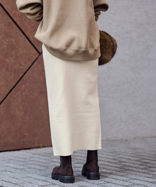 FRAMeWORK（フレームワーク）の「≪追加≫ダブルジャガードストレートスカート（スカート・レディース・ブラック/ホワイト/ベージュ・36/38/40）」の21枚目の写真